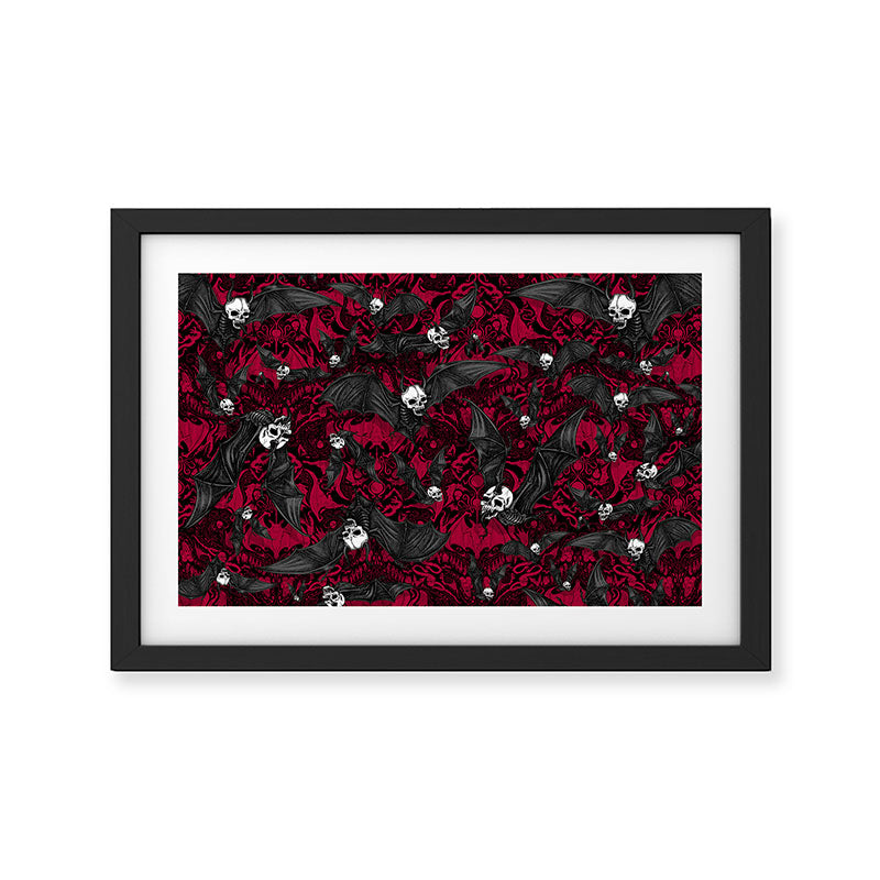 Skelebats - Blood Bath Framed Art Print Gallery Image 2