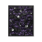 Skelebats - Royal Purple Framed Canvas Print Gallery Image 6