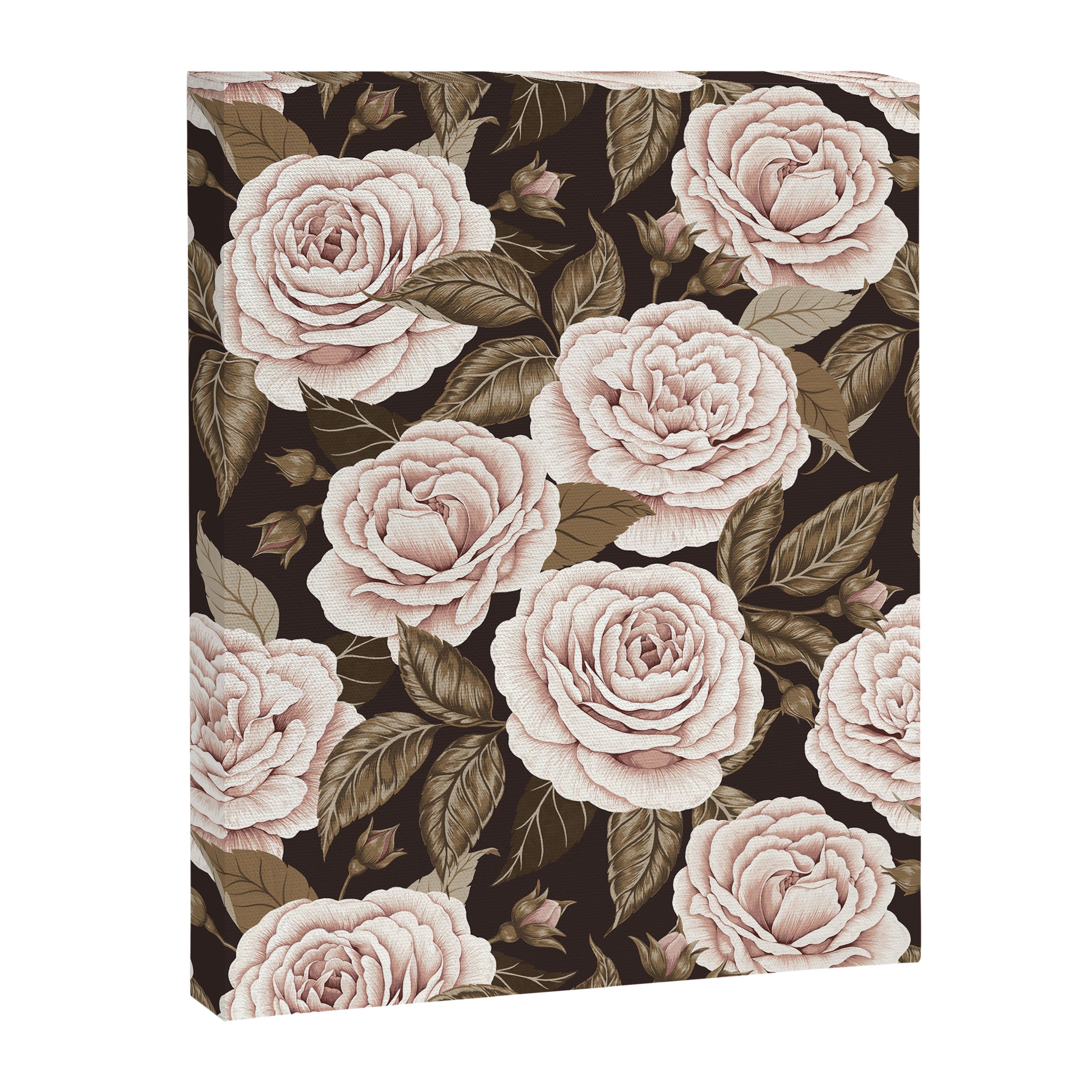 A Realm Of Roses - Dark Academia Pink Canvas Print Gallery Image 6