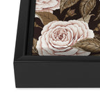 A Realm Of Roses - Dark Academia Pink Framed Canvas Print Gallery Image 3