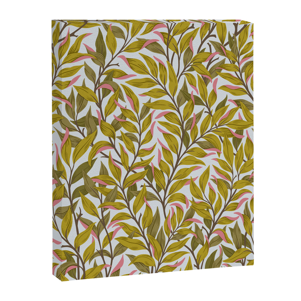 Autumn Botnica Foliage in Green Canvas Print Gallery Image 6
