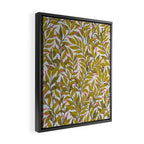 Autumn Botnica Foliage in Green Framed Canvas Print Gallery Image 2