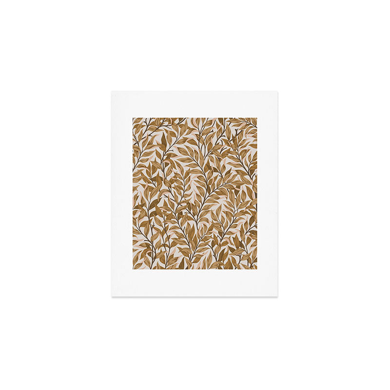  Autumn Botnica Foliage in Neutral Art Print Gallery Image 1