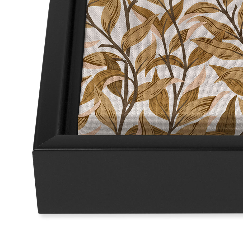  Autumn Botnica Foliage in Neutral Framed Canvas Print Gallery Image 3
