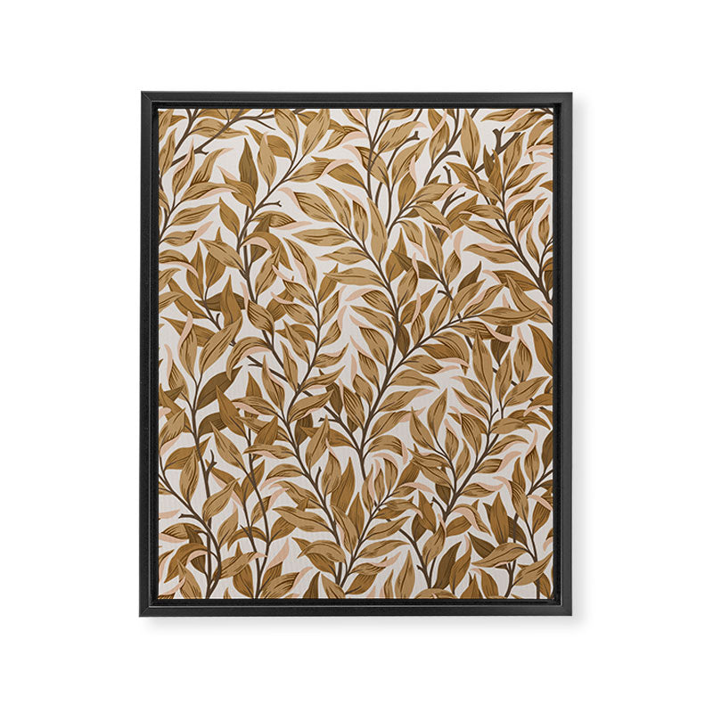  Autumn Botnica Foliage in Neutral Framed Canvas Print Gallery Image 6