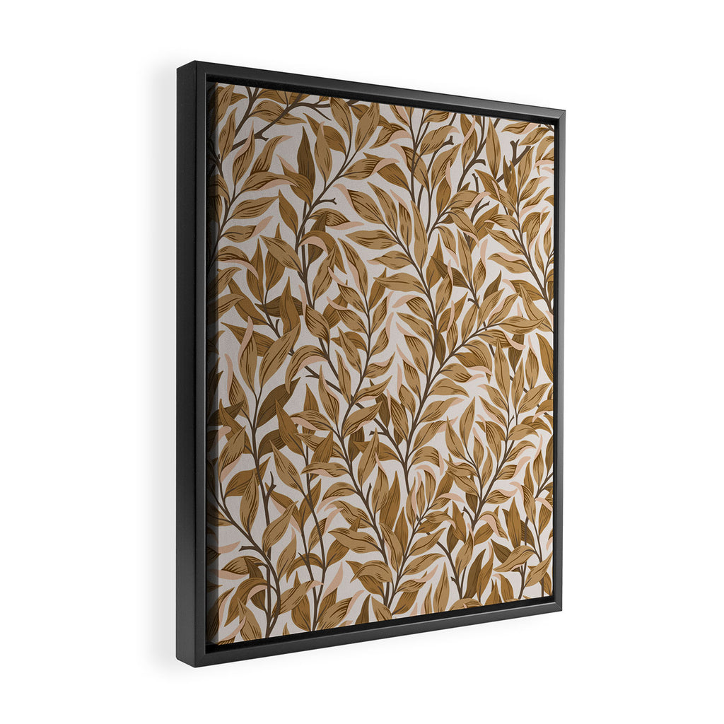  Autumn Botnica Foliage in Neutral Framed Canvas Print Gallery Image 2