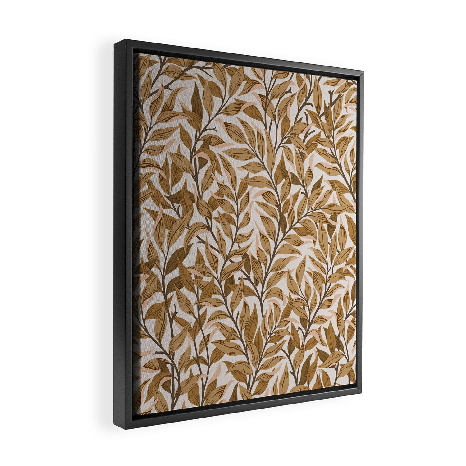 Autumn Botnica Foliage in Neutral Framed Canvas Print Gallery Image 2