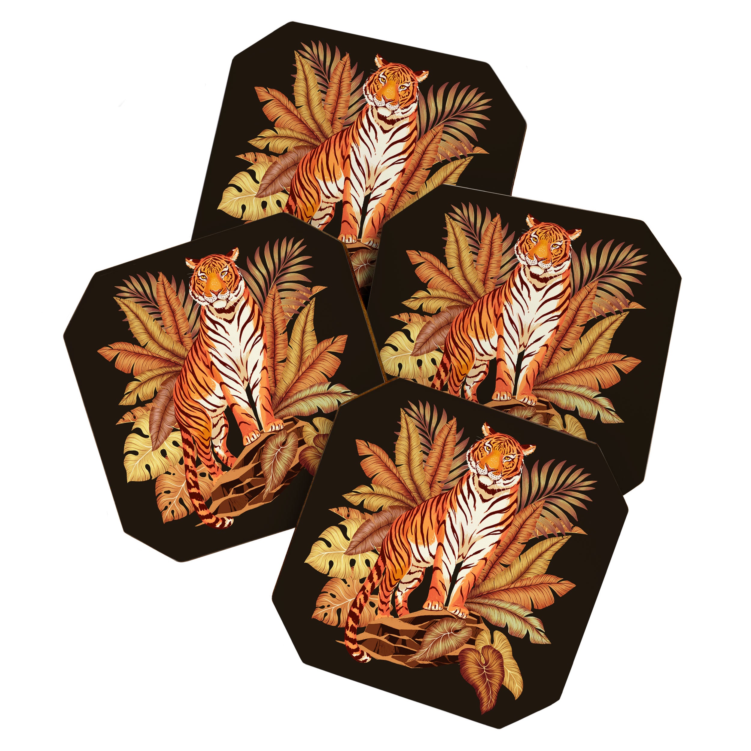 Autumn Jungle Tiger Coaster Gallery Image 1