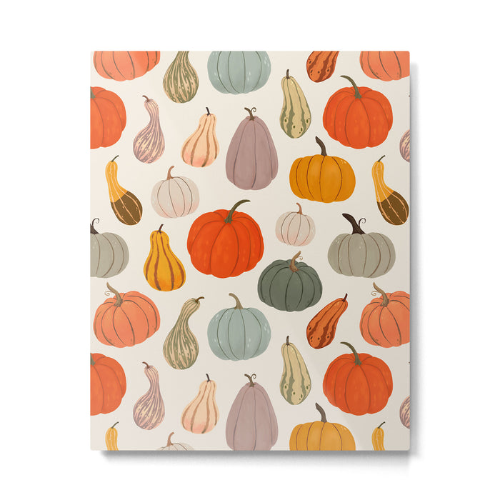 Autumn Pumpkins and Squash Metal Print Gallery Image 1