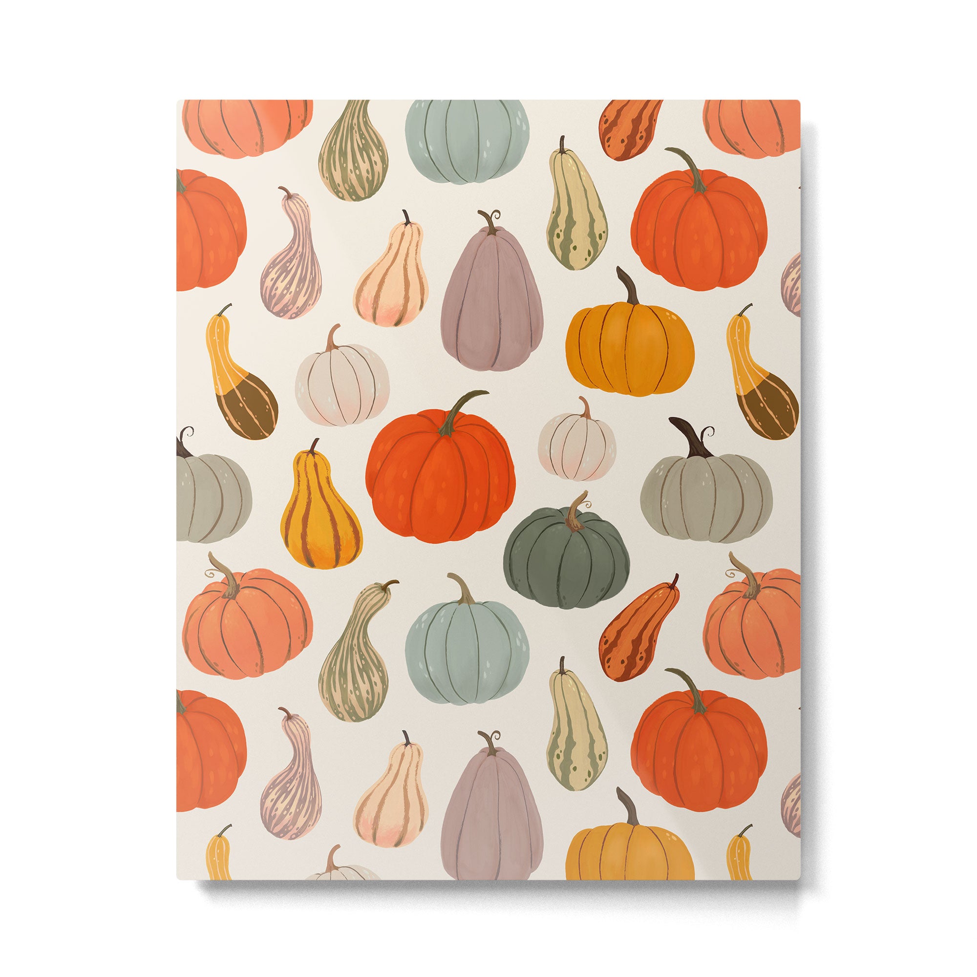 Autumn Pumpkins and Squash Metal Print Gallery Image 4