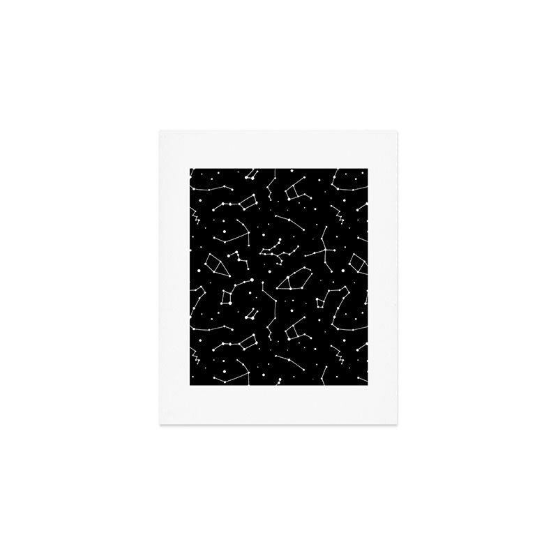 Black and White Constellations Art Print Gallery Image 1