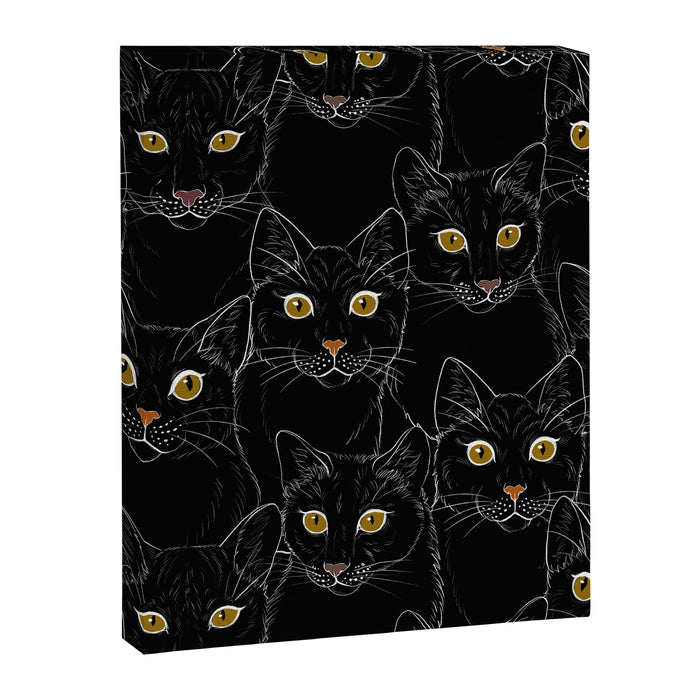 Black Cat Portraits Canvas Print Gallery Image 1