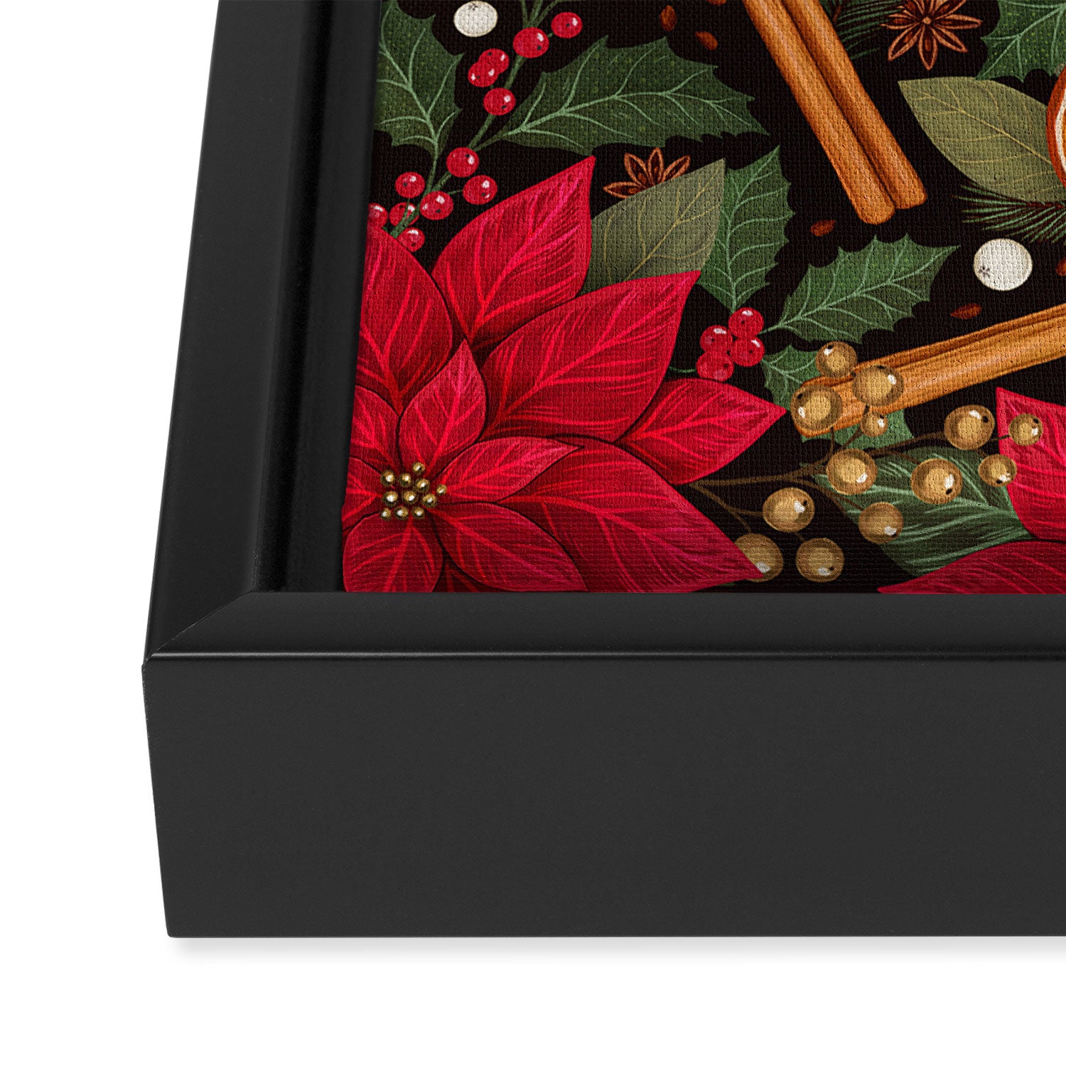 Christmas Stars and Spices Framed Canvas Print Gallery Image 3