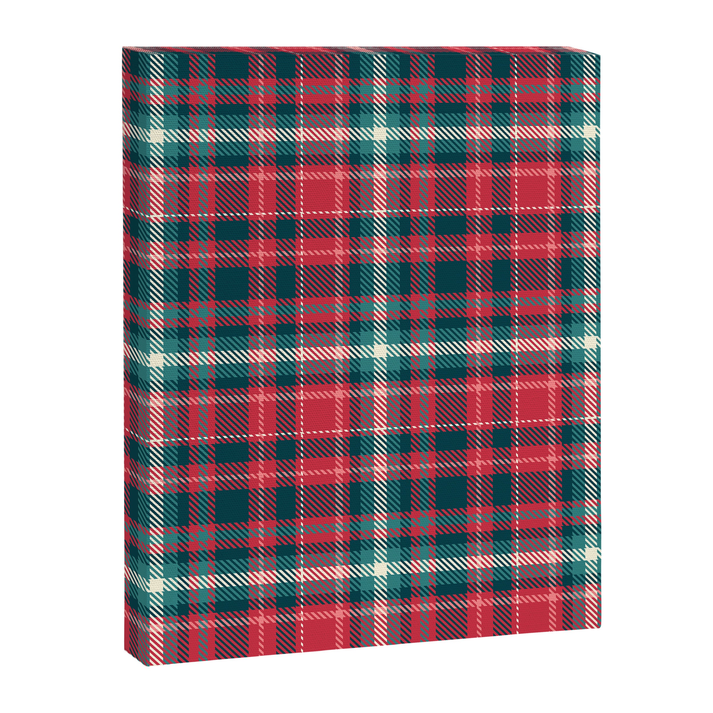 Classic Christmas Plaid Canvas Print Gallery Image 6