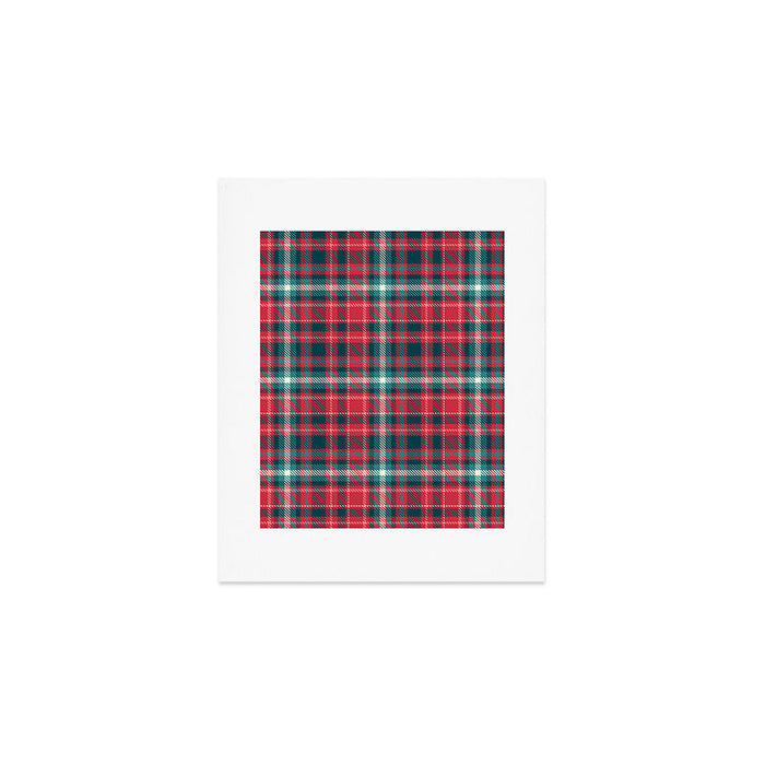 Classic Christmas Plaid Art Print Gallery Image 1