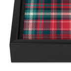 Classic Christmas Plaid Framed Canvas Print Gallery Image 3