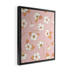 Spring Garden Dlicate Blooms - Pink Framed Canvas Print Gallery Image 2