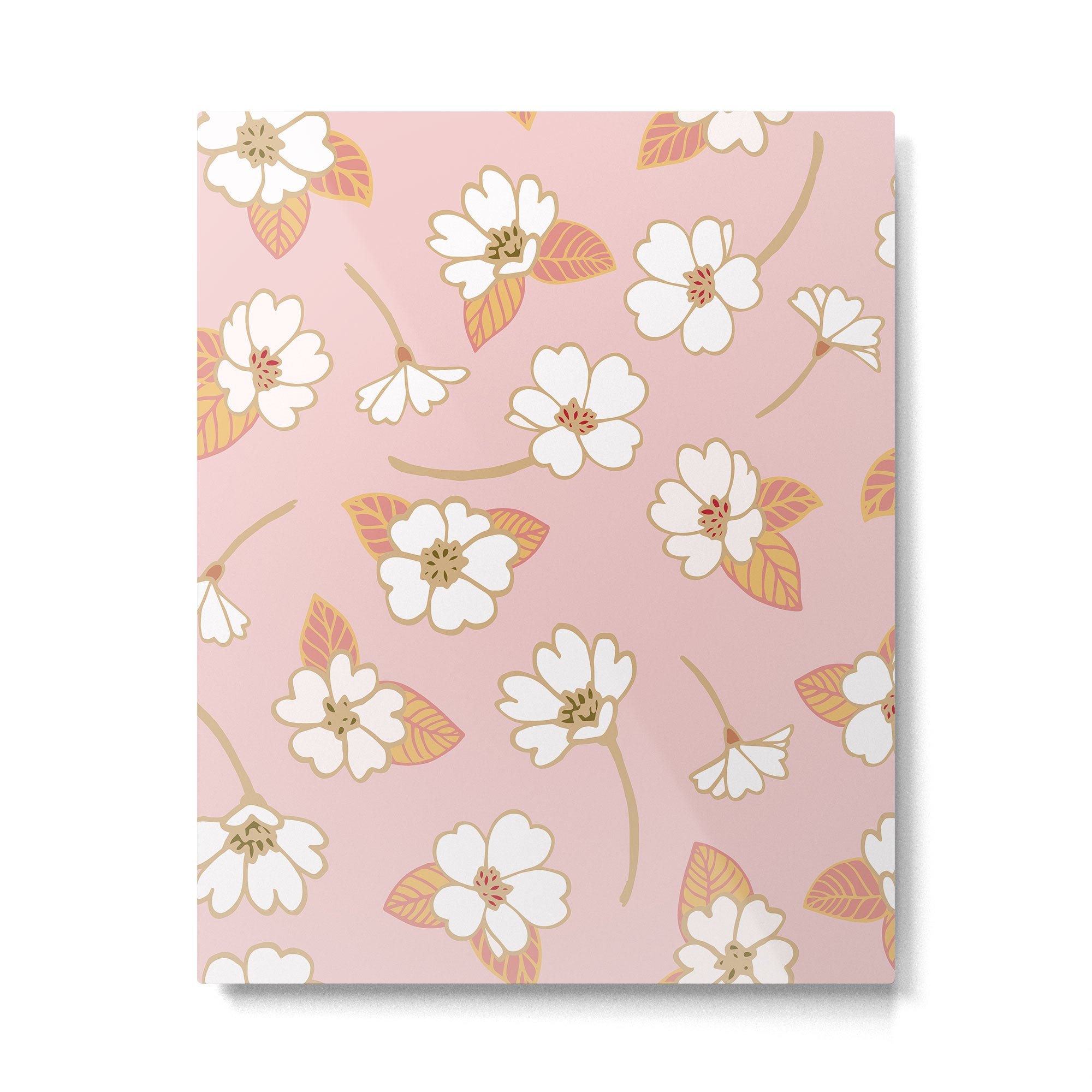 Spring Garden Dlicate Blooms - Pink Metal Print Gallery Image 6