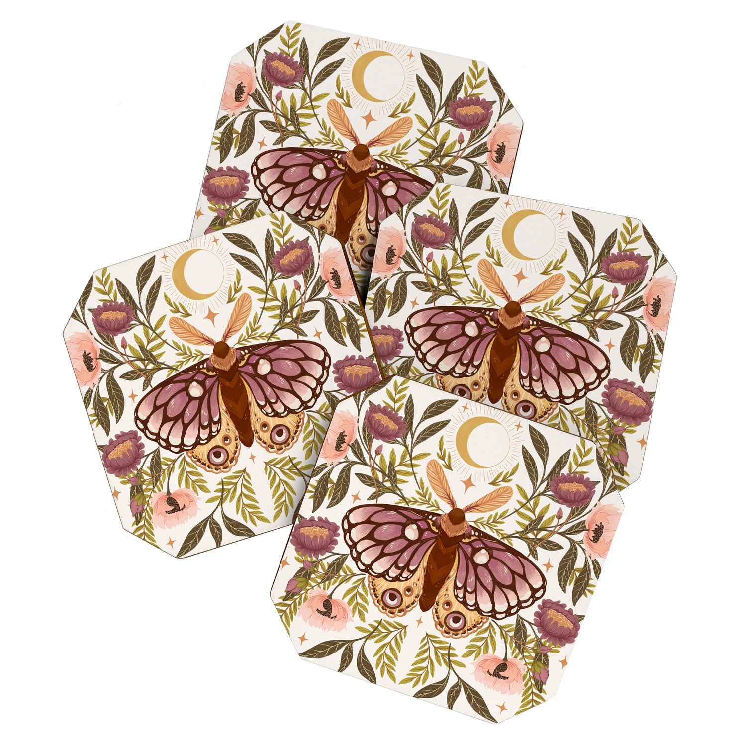 Countryside Garden Moth Coaster Gallery Image 1