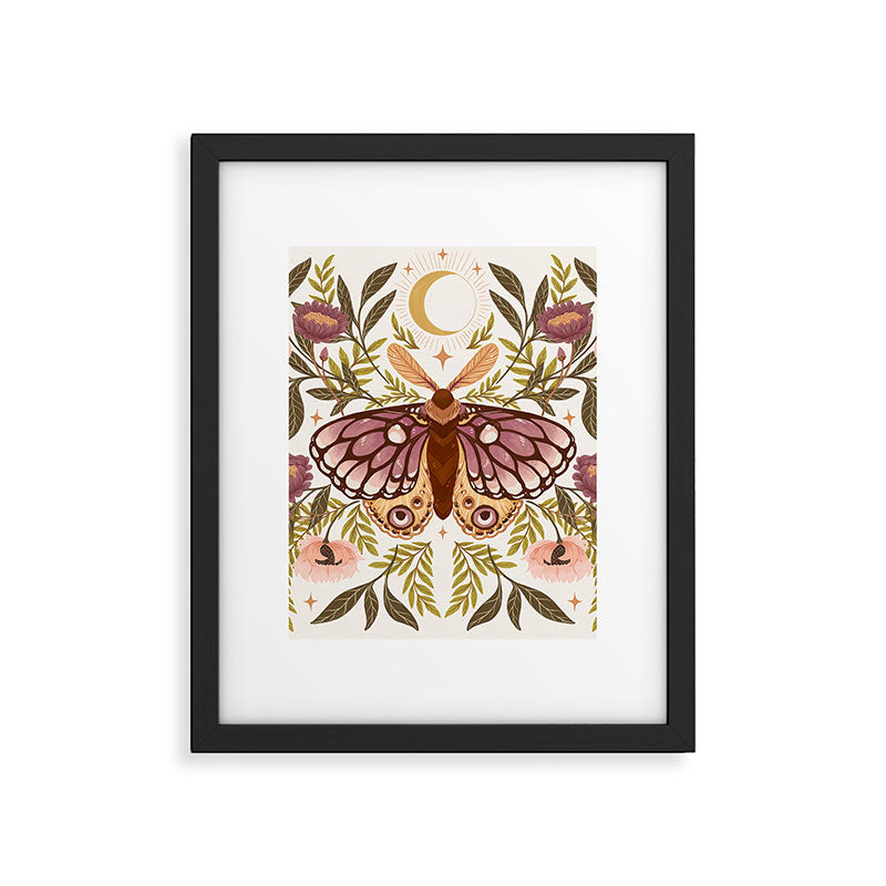 Countryside Garden Moth Framed Art Print Gallery Image 6
