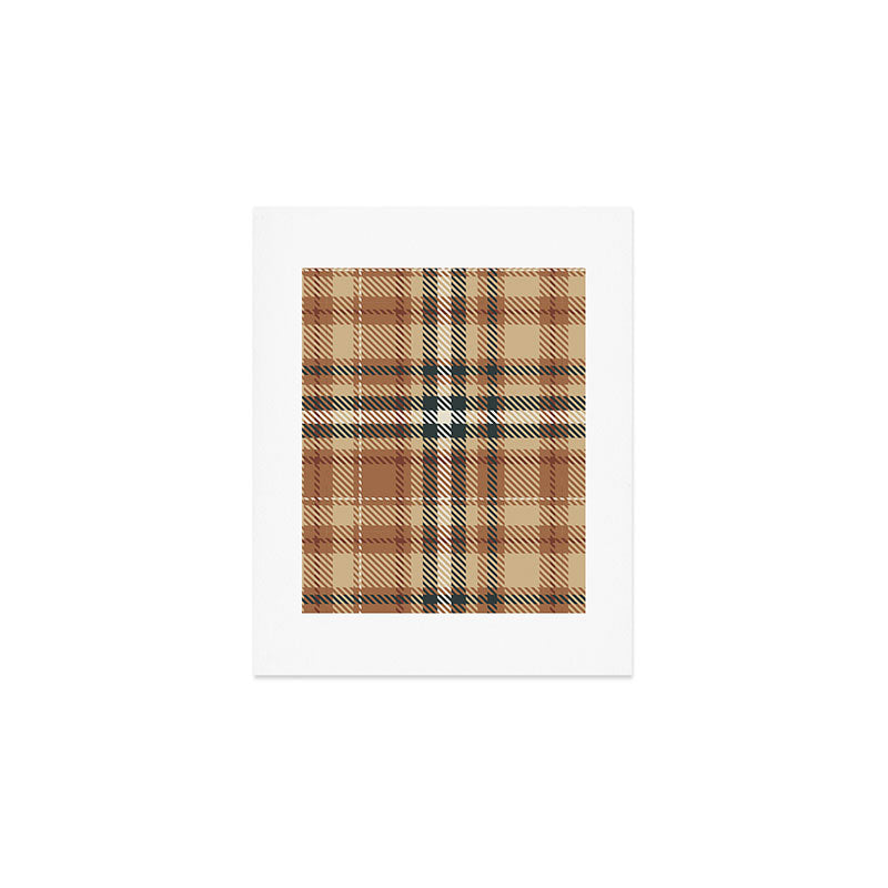 Cozy Autumn Plaid Art Print Gallery Image 1