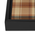 Cozy Autumn Plaid Framed Canvas Print Gallery Image 3