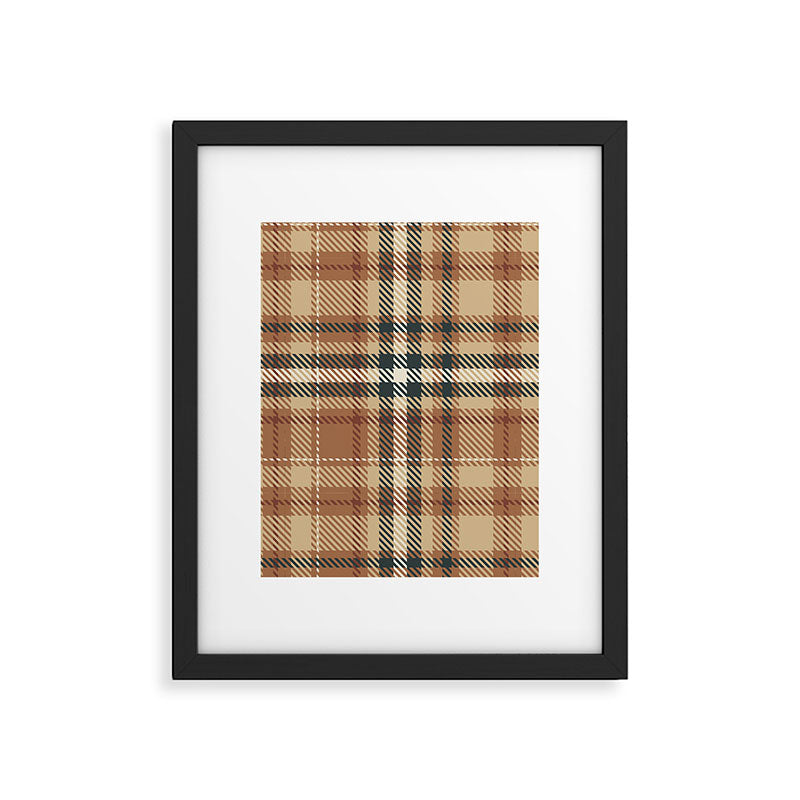 Cozy Autumn Plaid Framed Art Print Gallery Image 5