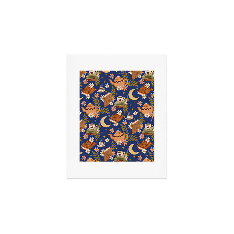 Cozy Evening In Blue Art Print Gallery Image 1