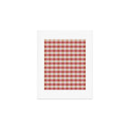 Cozy Gingham in Pink Art Print Gallery Image 1