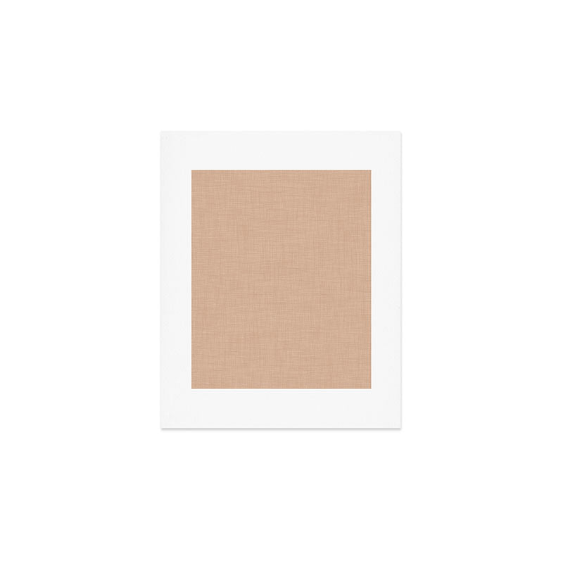Cozy Linen Effect in Amberlight Cream Art Print Gallery Image 1