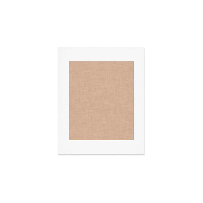 Cozy Linen Effect in Amberlight Cream Art Print Gallery Image 1