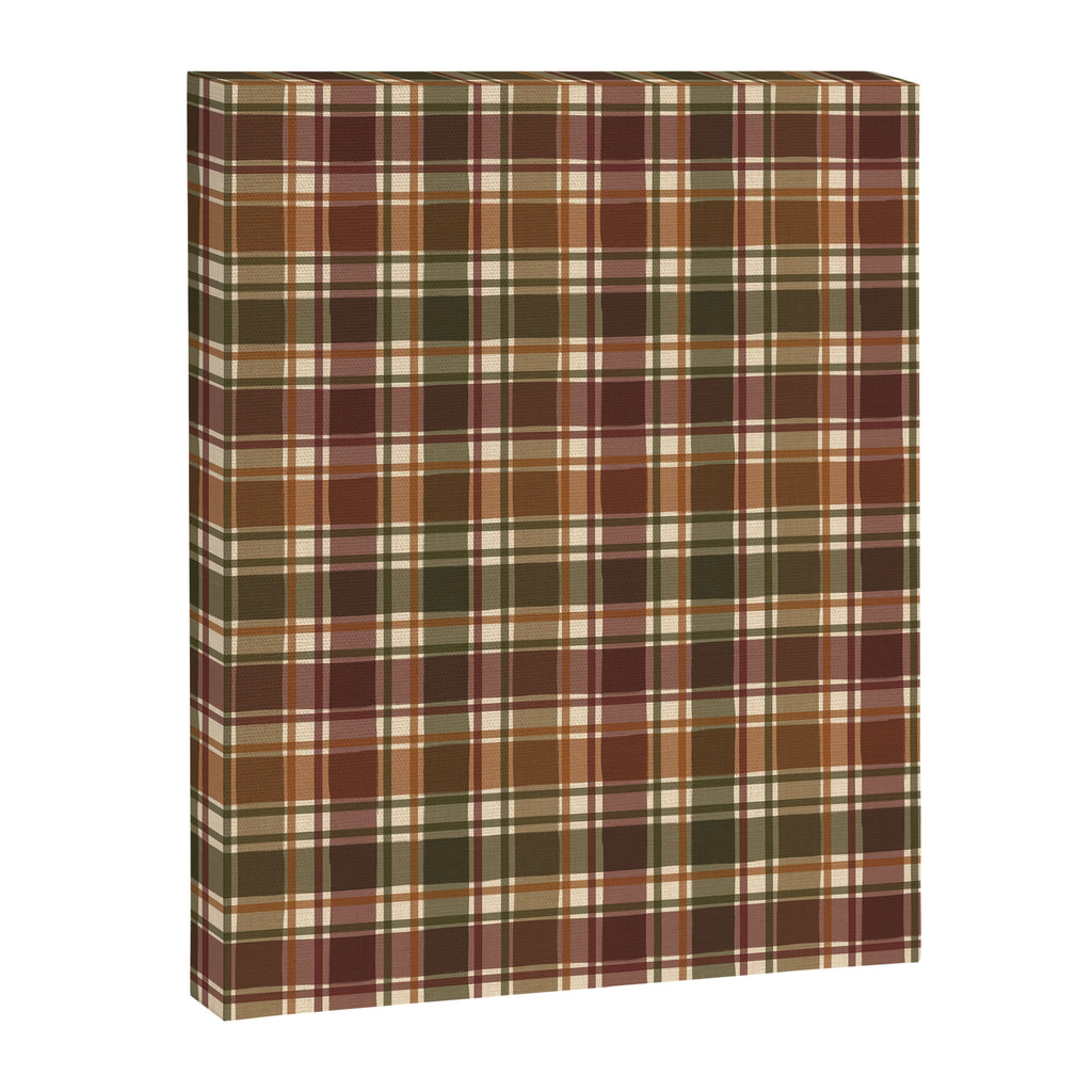 Cozy Vintage Plaid Canvas Print Gallery Image 6