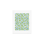 Dopamine Decor Leopard Print Blue And Green Art Print Gallery Image 1