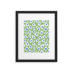 Dopamine Decor Leopard Print Blue And Green Framed Art Print Gallery Image 5