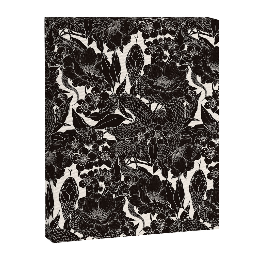 Enchanted Snake Block Print Canvas Print Gallery Image 6