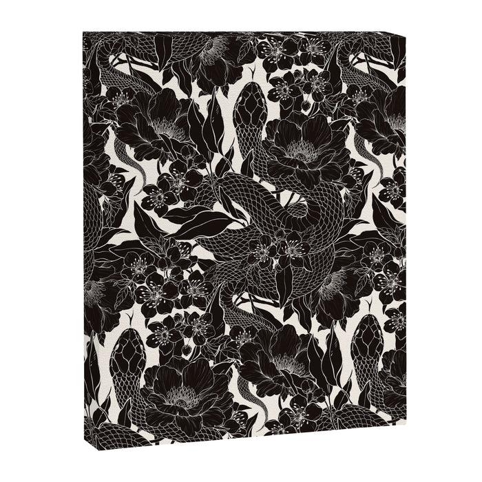 Enchanted Snake Block Print Canvas Print Gallery Image 1