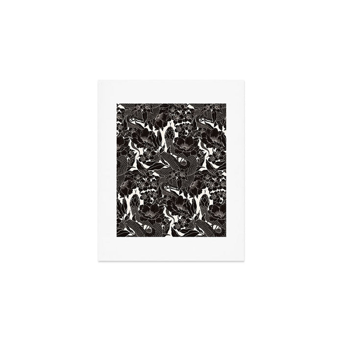 Enchanted Snake Block Print Art Print Gallery Image 1