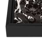Enchanted Snake Block Print Framed Canvas Print Gallery Image 3