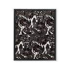 Enchanted Snake Block Print Framed Canvas Print Gallery Image 6