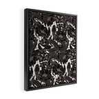 Enchanted Snake Block Print Framed Canvas Print Gallery Image 2