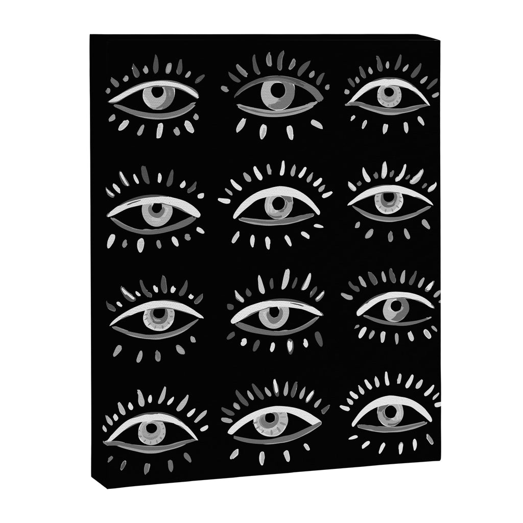 Evil Eye - Black and White Canvas Print Gallery Image 6