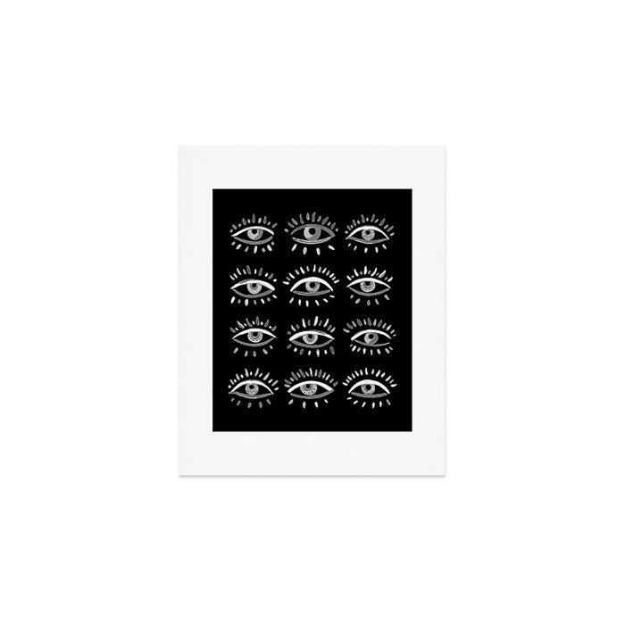 Evil Eye - Black and White Art Print Gallery Image 1