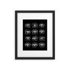 Evil Eye - Black and White Framed Art Print Gallery Image 5