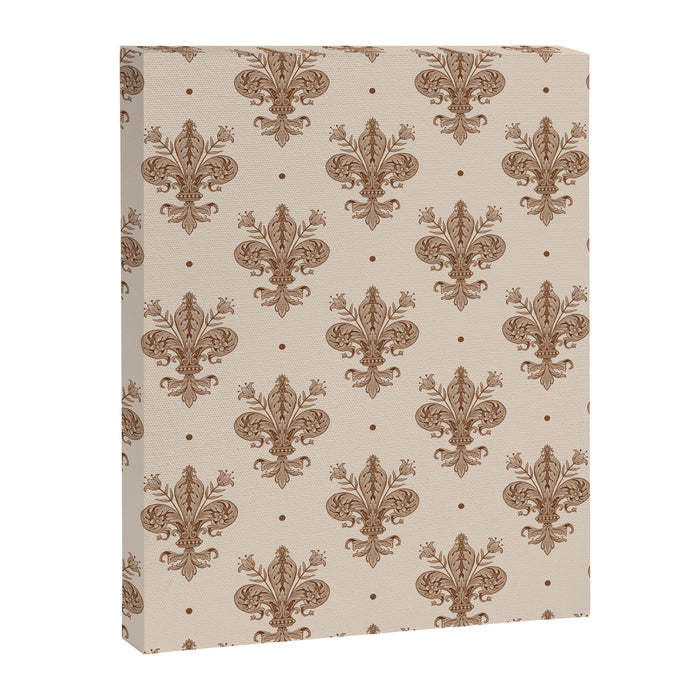 Fleur De Lis In Neutral Canvas Print Gallery Image 1
