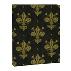 Fleur De Lis In Rich Green Canvas Print Gallery Image 6