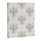 Fleur De Lis In Warm Grey Canvas Print Gallery Image 8