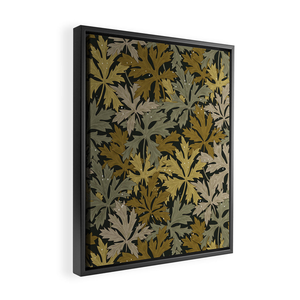 Floral Meadow In Spring Green II Framed Canvas Print Gallery Image 2