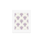 French Lavender Fleur De Lis Art Print Gallery Image 1