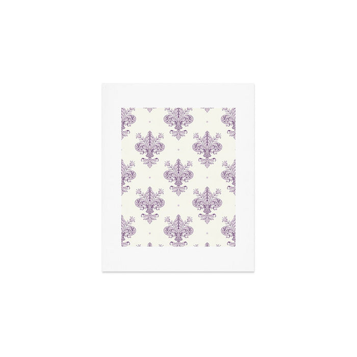 French Lavender Fleur De Lis Art Print Gallery Image 1