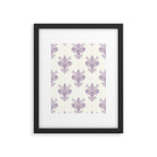 French Lavender Fleur De Lis Framed Art Print Gallery Image 6
